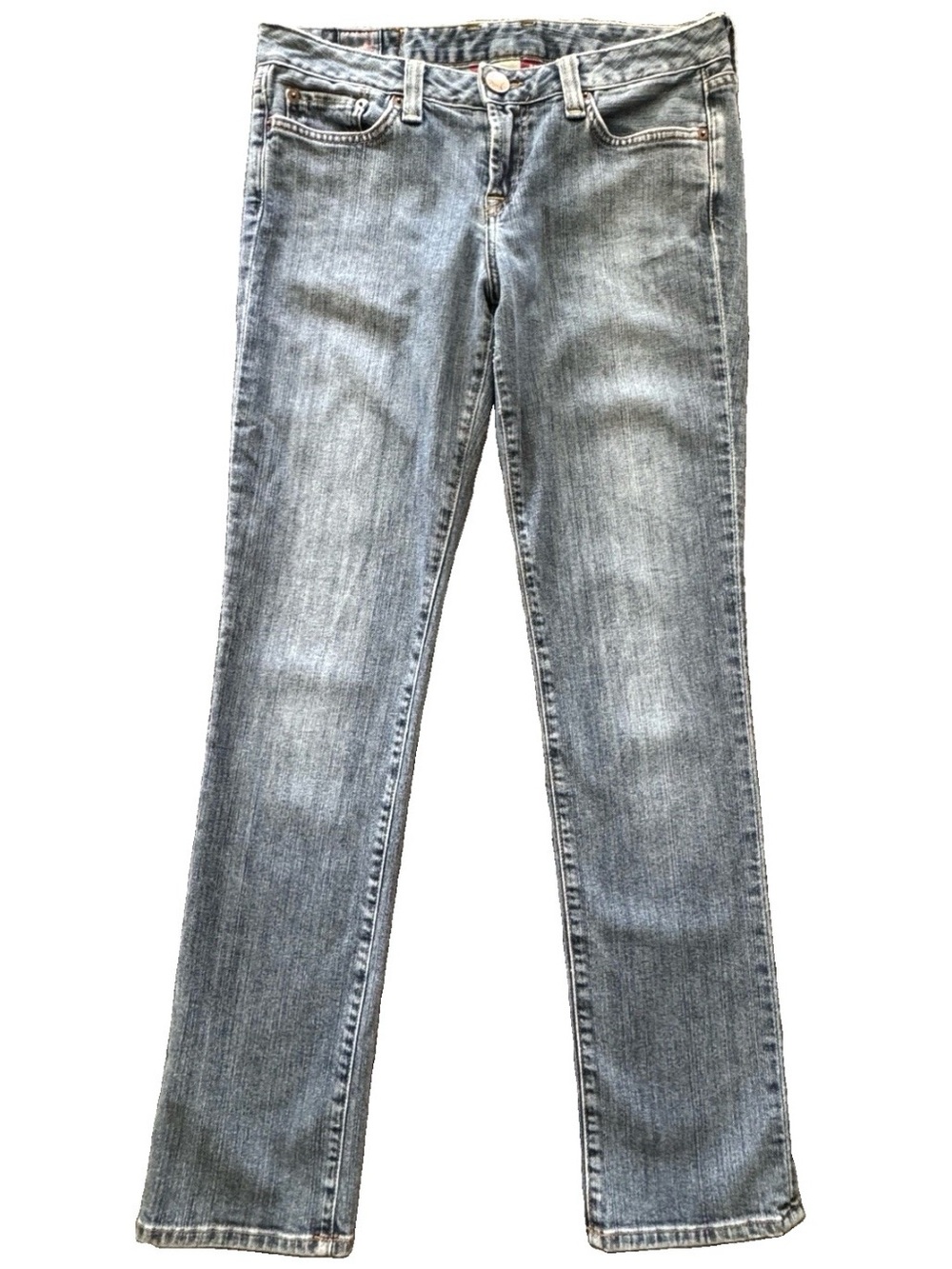 Lucky Brand Lola Straight Jeans 8/29 Vintage Y2K Low Rise Light Wash Denim